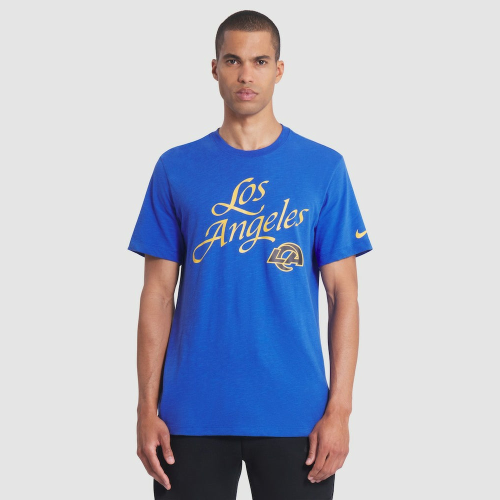 Los Angeles Rams 2025 Rivalries Collection Slub Dri-FIT T-Shirt Royal | Nike for Sale