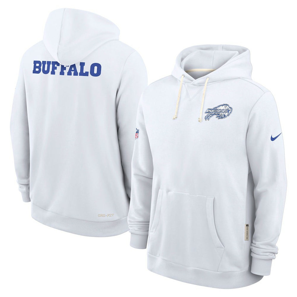 Buffalo Bills 2025 Rivalries Collection Standard Issue Sideline Dri-FIT Hoodie White | Nike for Sale