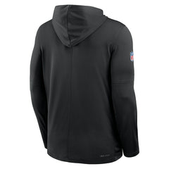 New York Jets 2025 Rivalries Collection Sideline Dri-FIT Long Sleeve Hoodie T-Shirt Black | Nike for Sale