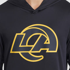 Los Angeles Rams 2025 Rivalries Collection Sideline Dri-FIT Long Sleeve Hoodie T-Shirt Midnight Blue | Nike for Sale