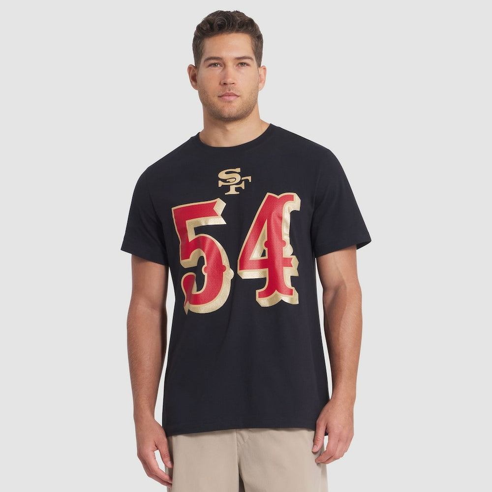 Fred Warner San Francisco 49ers 2025 Rivalries Collection Player Name & Number T-Shirt Black | Nike for Sale