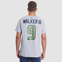 Kenneth Walker III Seattle Seahawks 2025 Rivalries Collection Player Name & Number T-Shirt Wolf Gray | Nike for Sale