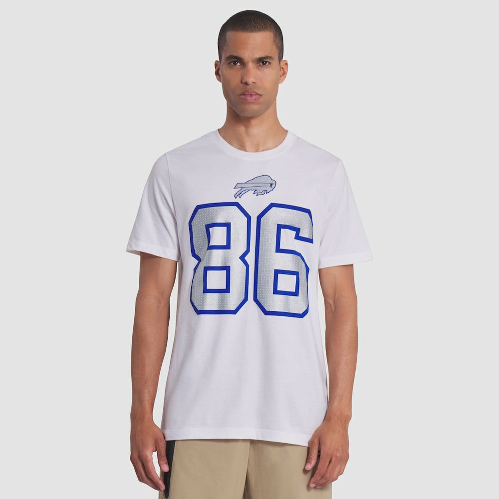Dalton Kincaid Buffalo Bills 2025 Rivalries Collection Player Name & Number T-Shirt White | Nike for Sale