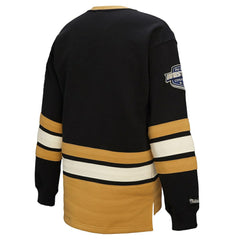 Vegas Golden Knights Mitchell & Ness Women's Heritage Lace-Up Pullover Sweatshirt - Black - NHL