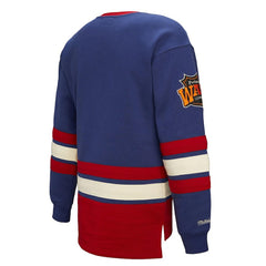 New York Rangers Mitchell & Ness Women's Heritage Lace-Up Pullover Sweatshirt - Blue - NHL