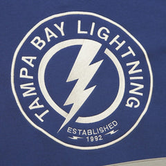 Tampa Bay Lightning Mitchell & Ness Women's Heritage Lace-Up Pullover Sweatshirt - Blue - NHL