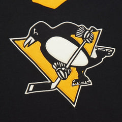 Pittsburgh Penguins Mitchell & Ness Women's Heritage Lace-Up Pullover Sweatshirt - Black - NHL