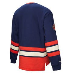 Washington Capitals Heritage Lace-Up Pullover Sweatshirt - Navy - NHL
