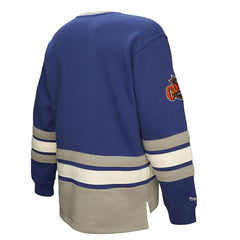 Toronto Maple Leafs Heritage Lace-Up Pullover Sweatshirt - Blue - NHL