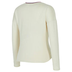 USWNT Concepts Sport Women's Kaki Hacci Knit Pullover Sweatshirt Cream - FIFA World CUP