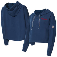 USWNT Concepts Sport Women's Elevation Tri-Blend Long Sleeve Pullover Hoodie Navy - FIFA World CUP