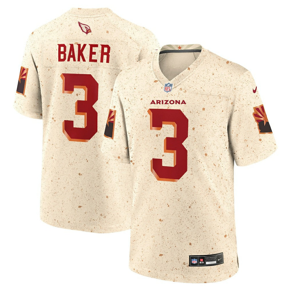 Budda Baker Arizona Cardinals 2025 Rivalries Collection Game Jersey Natural | Nike for Sale