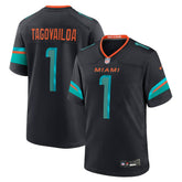 Tua Tagovailoa Miami Dolphins 2025 Rivalries Collection Game Jersey Pitch Blue | Nike for Sale