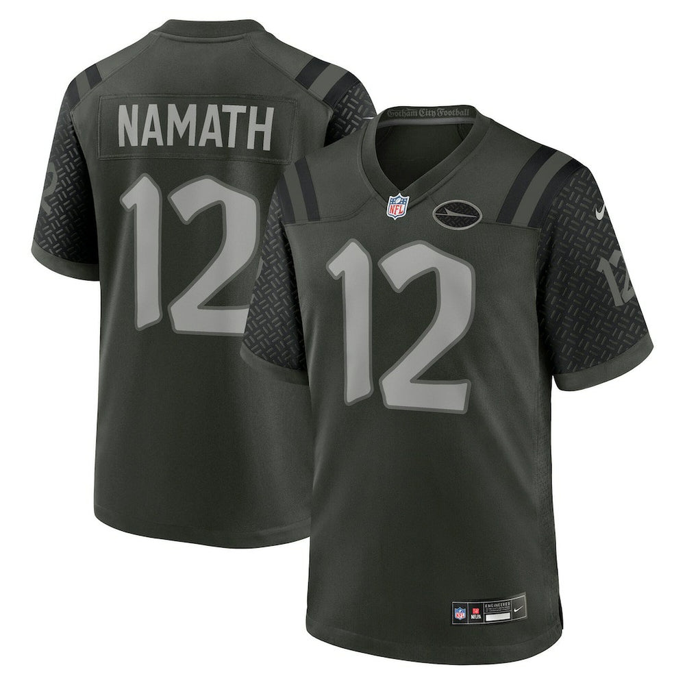 Joe Namath New York Jets 2025 Rivalries Collection Retired Player Game Jersey Gotham Green | Nike for Sale