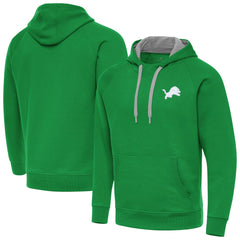 Detroit Lions Antigua St. Patrick's Day Victory Pullover Hoodie Kelly Green | NFL