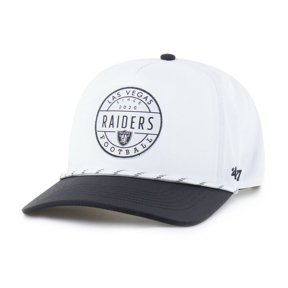 Las Vegas Raiders '47 Suburbia Hitch Two-Tone Adjustable Hat White/Black | 47 brand