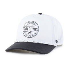 Miami Dolphins '47 Suburbia Hitch Two-Tone Adjustable Hat White/Black | 47 brand