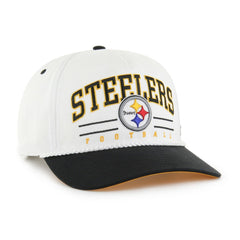 Pittsburgh Steelers '47 Roscoe Two-Toned Hitch Adjustable Hat White/Black | 47 brand