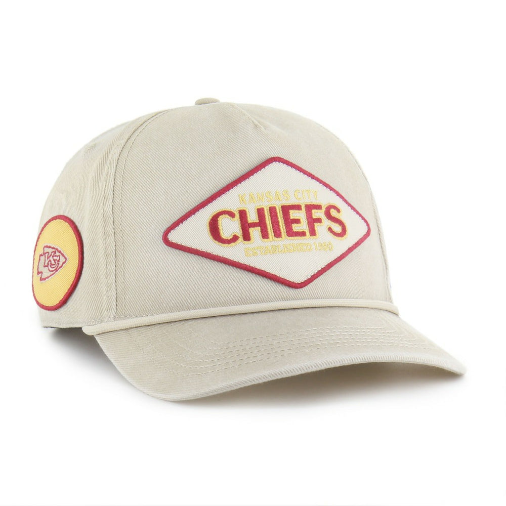 Kansas City Chiefs '47 Cairn Hitch Adjustable Hat Khaki | 47 brand