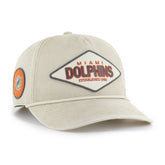 Miami Dolphins '47 Cairn Hitch Adjustable Hat Khaki | 47 brand
