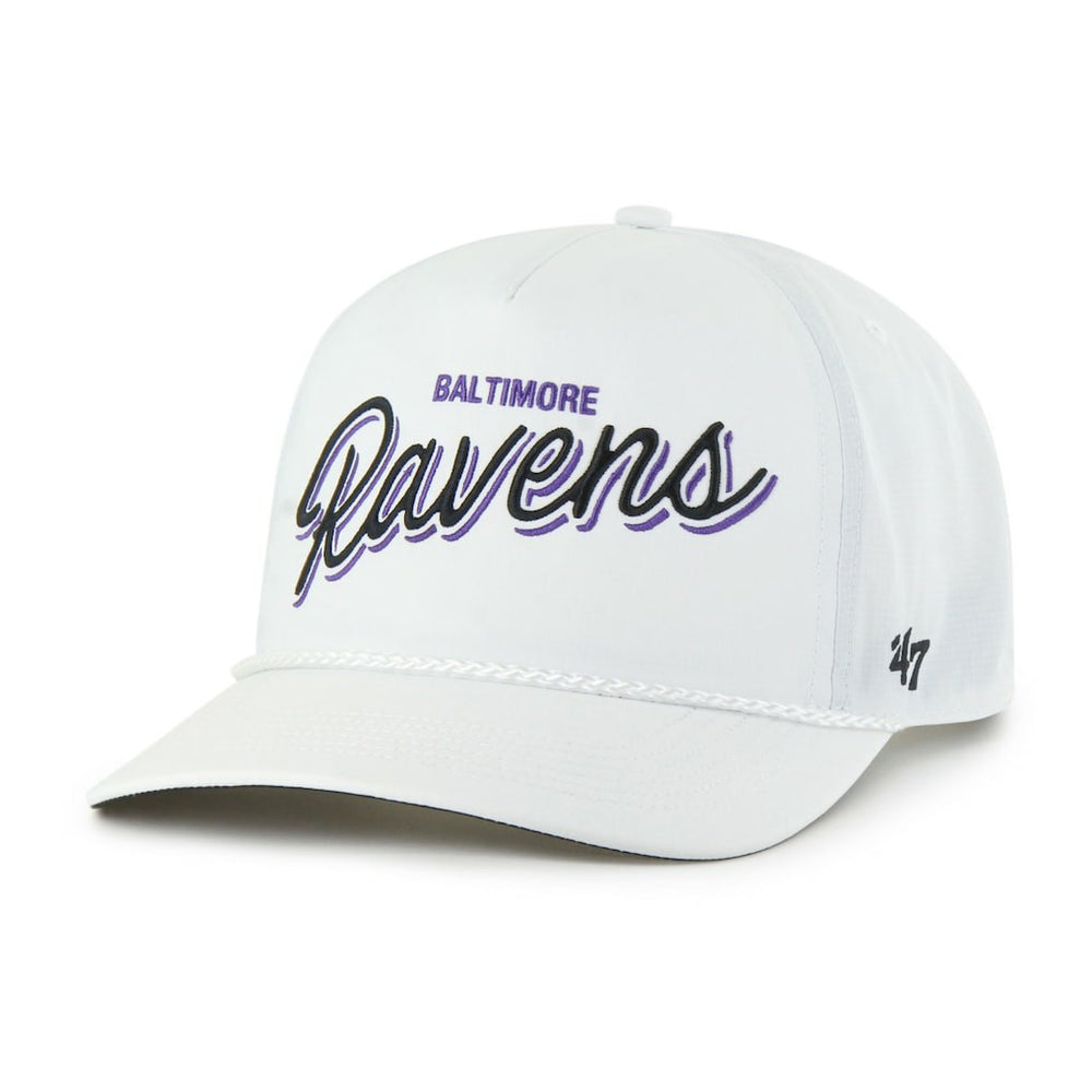 Baltimore Ravens '47 Brrr Fairway Hitch Adjustable Hat White | 47 brand