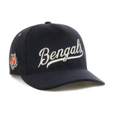 Cincinnati Bengals '47 Golden Age Corduroy Hitch Adjustable Hat Black | 47 brand