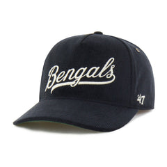 Cincinnati Bengals '47 Golden Age Corduroy Hitch Adjustable Hat Black | 47 brand