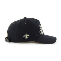 New Orleans Saints '47 Golden Age Corduroy Hitch Adjustable Hat Black | 47 brand