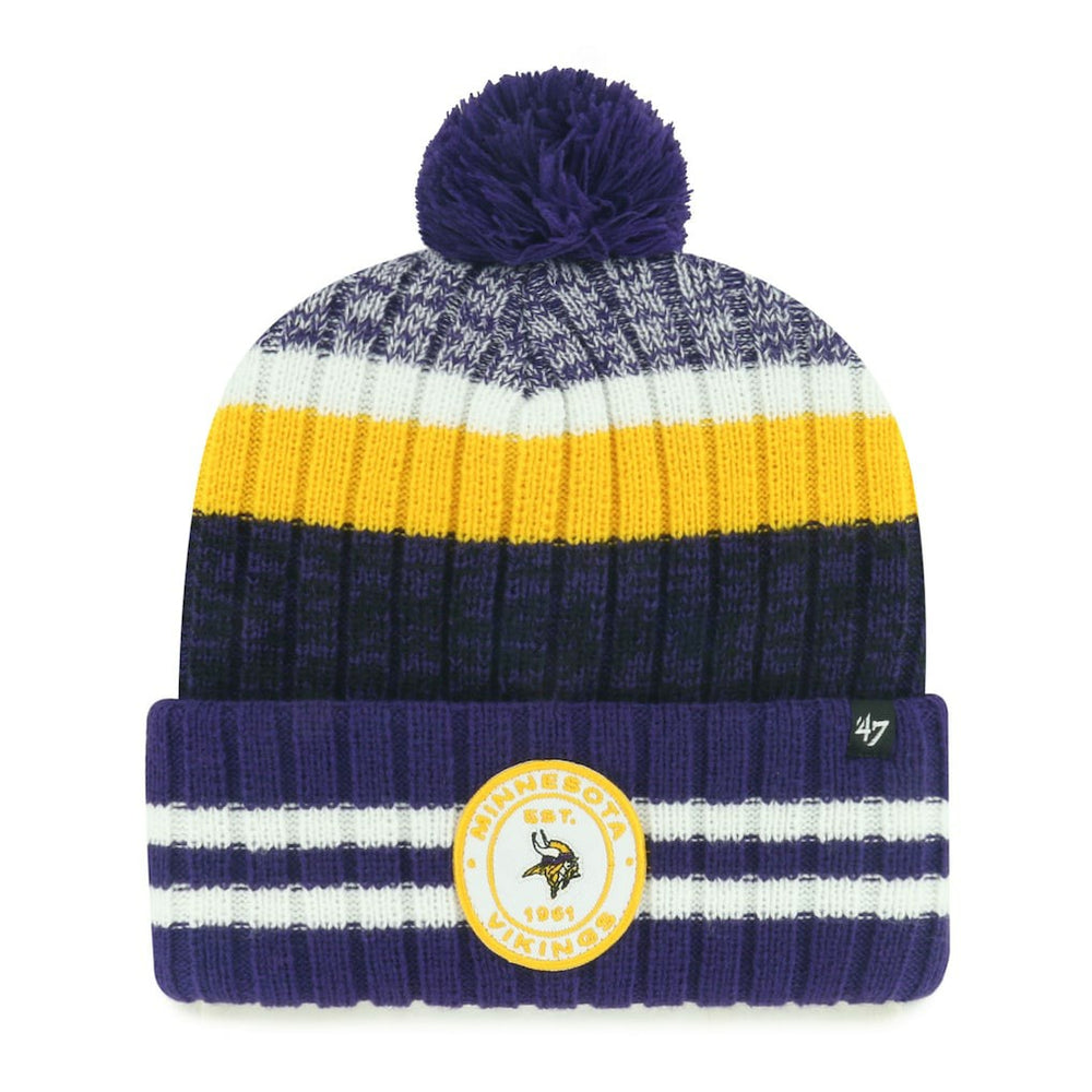 Minnesota Vikings '47 Quiver Cuffed Knit Hat with Pom | 47 brand