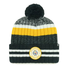 Pittsburgh Steelers '47 Quiver Cuffed Knit Hat with Pom | 47 brand