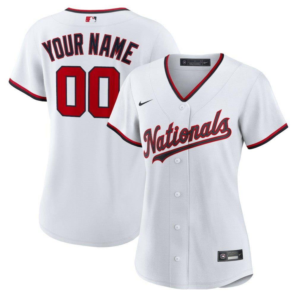 Washington Nationals Nike Women's Home Custom Replica 2.0 Jersey - MLB