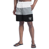 Las Vegas Raiders G-III Sports by Carl Banks Sunrise Volley Swim Shorts Black/Silver | NFL