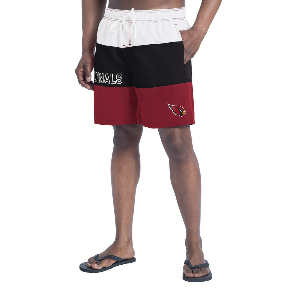 Arizona Cardinals G-III Sports by Carl Banks Sunrise Volley Swim Shorts Cardinal/Black | NFL