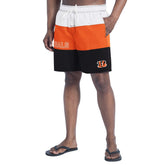 Cincinnati Bengals G-III Sports by Carl Banks Sunrise Volley Swim Shorts Black/Orange | NFL