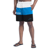 Carolina Panthers G-III Sports by Carl Banks Sunrise Volley Swim Shorts Black/Blue | NFL