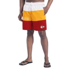 Kansas City Chiefs G-III Sports by Carl Banks Sunrise Volley Swim Shorts Red/Gold | NFL