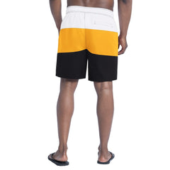 Pittsburgh Steelers G-III Sports by Carl Banks Sunrise Volley Swim Shorts Black/Gold | NFL