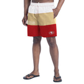San Francisco 49ers G-III Sports by Carl Banks Sunrise Volley Swim Shorts Scarlet/Gold | NFL