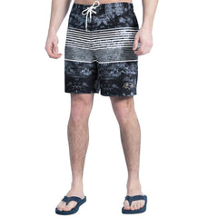 Baltimore Ravens G-III Sports by Carl Banks Horizon Volley Swim Shorts Black/Gray | NFL