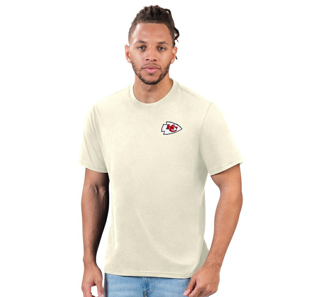 Kansas City Chiefs Margaritaville Wastin' Away T-Shirt Cream | NFL
