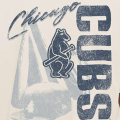 Chicago Cubs New Era Cooperstown Collection Oversized Throwback Distressed T-Shirt - MLB
