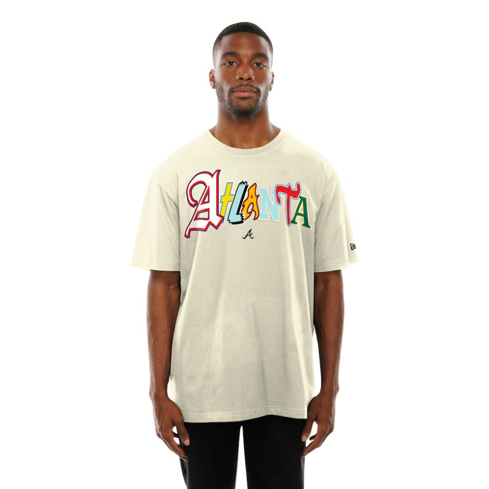 Atlanta Braves New Era Ransom Note Oversized T-Shirt - MLB