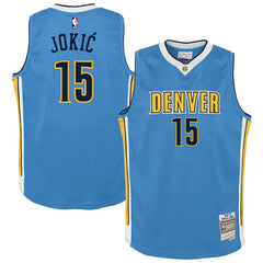 Nikola Jokic Denver Nuggets Youth 2016/17 Hardwood Classics Swingman Jersey Light Blue - NBA
