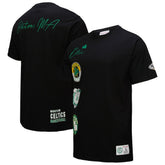 Boston Celtics Black Out Collection Vintage Premium T-Shirt Black - NBA