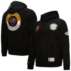 Golden State Warriors Hardwood Classics Blackout Collection Pullover Hoodie Black - NBA