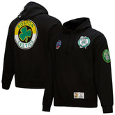 Boston Celtics Hardwood Classics Blackout Collection Pullover Hoodie Black - NBA