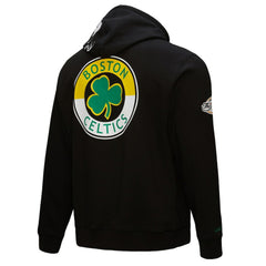 Boston Celtics Hardwood Classics Blackout Collection Pullover Hoodie Black - NBA