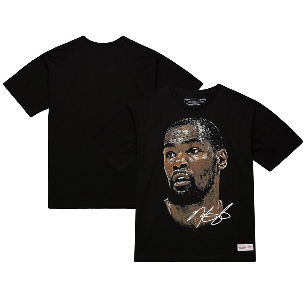 Kevin Durant NBA Unisex Real Big Face Player T-Shirt Black - NBA