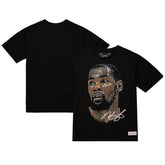 Kevin Durant NBA Unisex Real Big Face Player T-Shirt Black - NBA