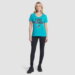 Miami Dolphins Women's 2025 Rivalries Collection Slub Dri-FIT T-Shirt Turbo Green | Nike for Sale